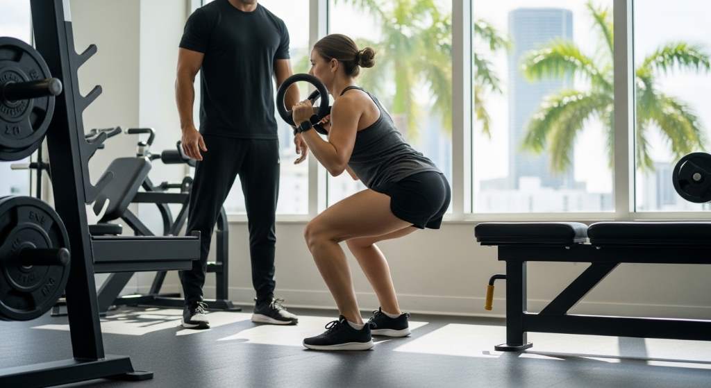 How Beginners in Miami, FL Avoid Knee Pressure During Heavy Lower-Body Workouts